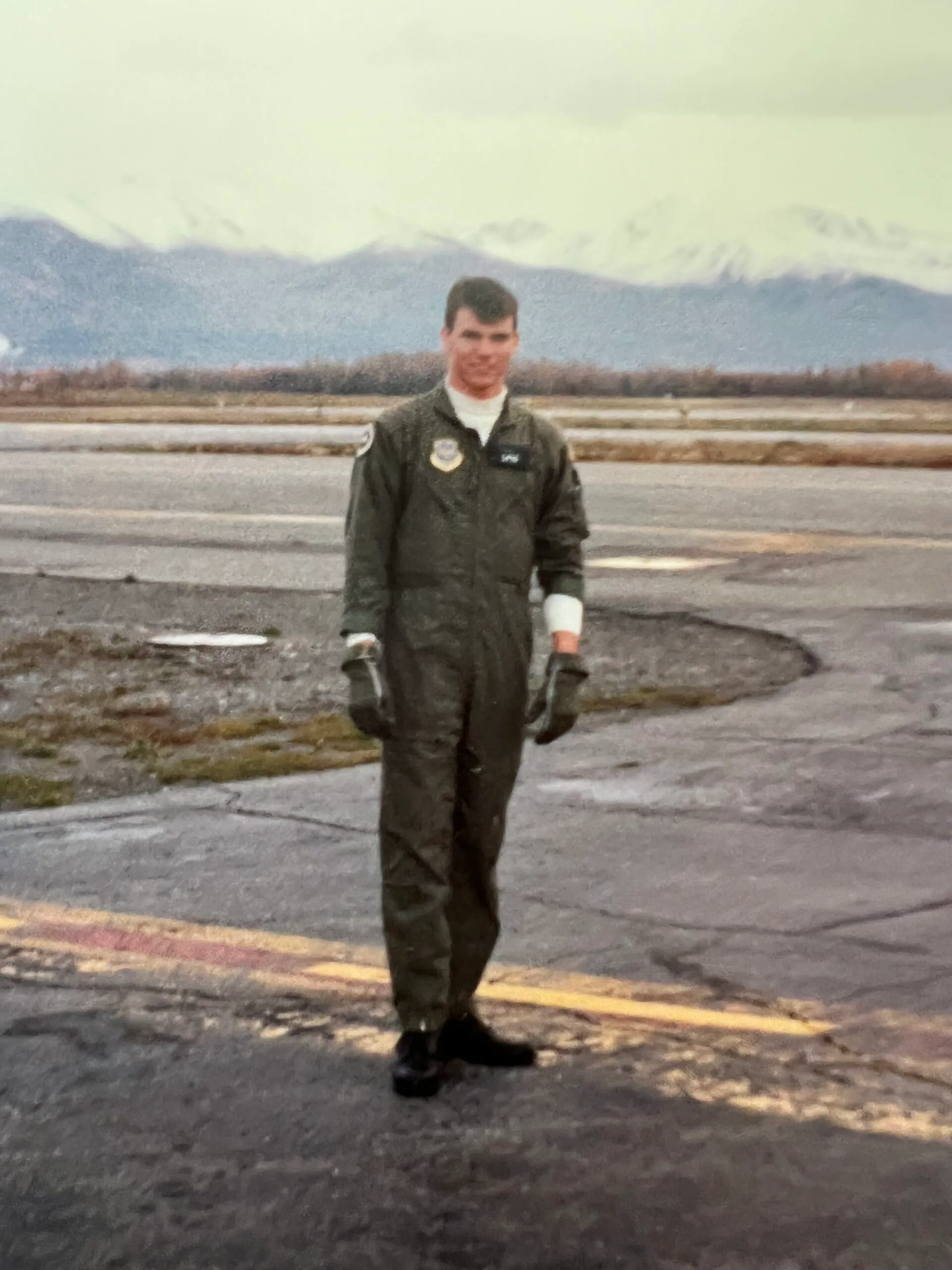 Eric in United States Air Force uniform in 1991